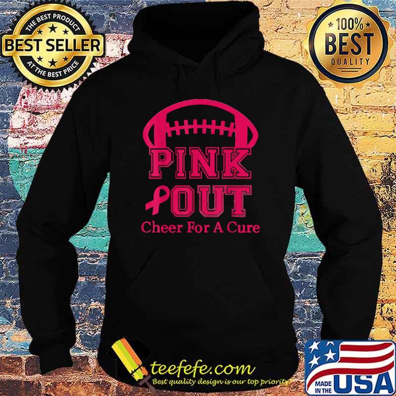 Breast Cancer Awareness Cheer For The Cure Pink Out T-Shirt Hoodie Breast Cancer Awareness Cheer For The Cure Pink Out T-Shirt Hoodie