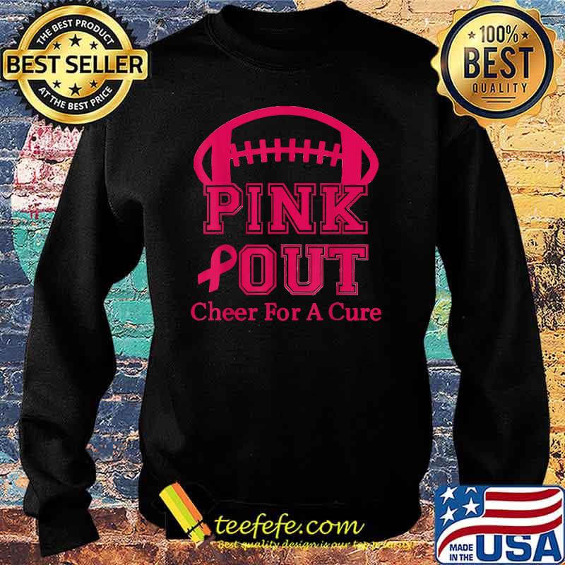 Breast Cancer Awareness Cheer For The Cure Pink Out T-Shirt Sweater Breast Cancer Awareness Cheer For The Cure Pink Out T-Shirt Sweater