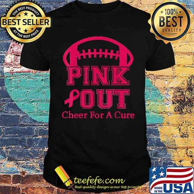 Breast Cancer Awareness Cheer For The Cure Pink Out T-Shirt
