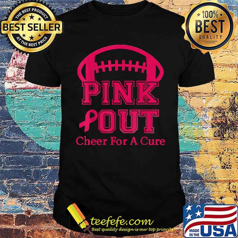 Breast Cancer Awareness Cheer For The Cure Pink Out T-Shirt Breast Cancer Awareness Cheer For The Cure Pink Out T-Shirt