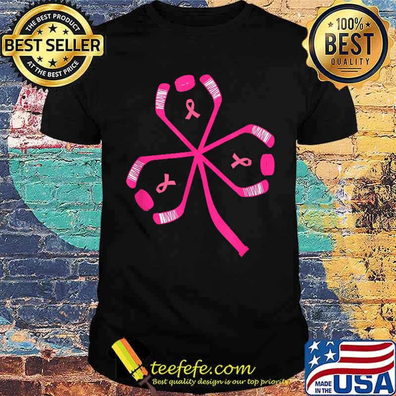 Breast Cancer Awareness Pink hockey stick For Men & Women T-Shirt
