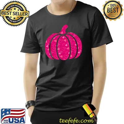 Breast Cancer Awareness Pink Ribbon Pumpkin T-Shirt