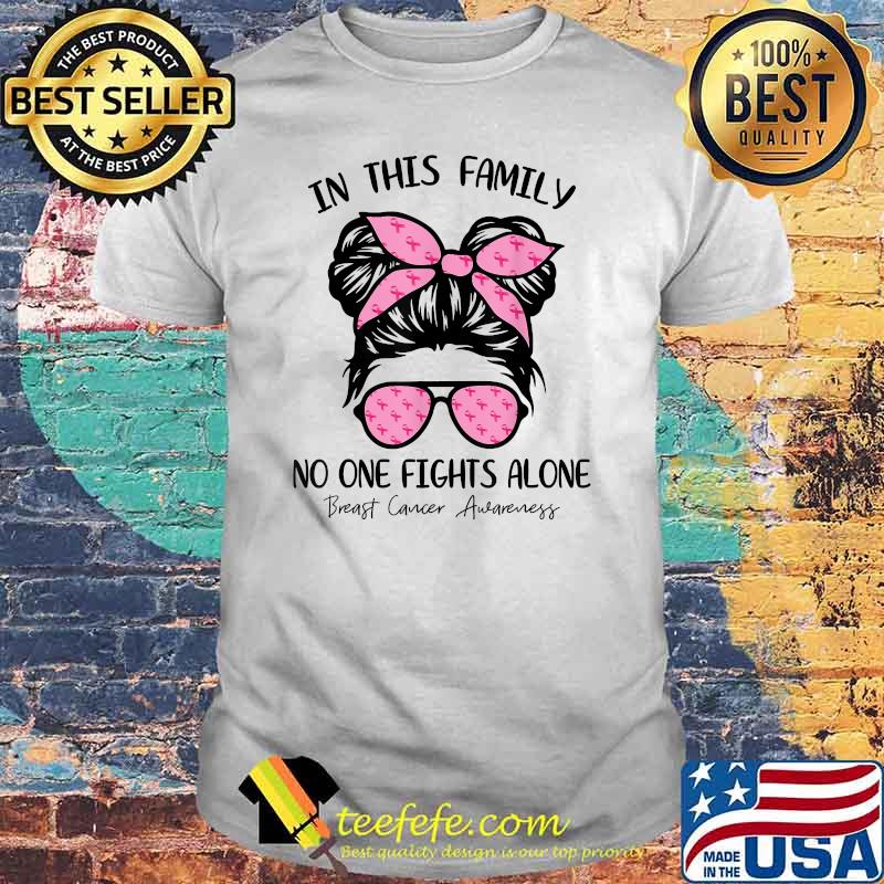 Breast Cancer Awareness Shirt Girls Pink Ribbon Kids Youths T-Shirt