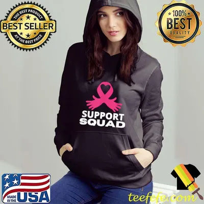 Breast Cancer Battle Warrior Support Squad T-Shirt