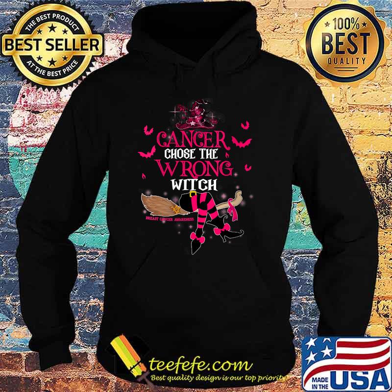 Breast Cancer Chose The Wrong Witch Breast Cancer Halloween T-Shirt Hoodie Breast Cancer Chose The Wrong Witch Breast Cancer Halloween T-Shirt Hoodie