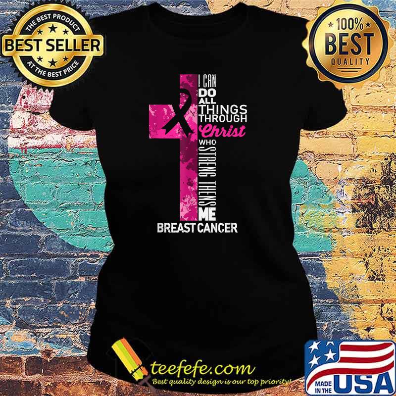 Breast Cancer Survivor Christian Ribbon Cancer Awareness T-Shirt Ladies tee Breast Cancer Survivor Christian Ribbon Cancer Awareness T-Shirt Ladies tee