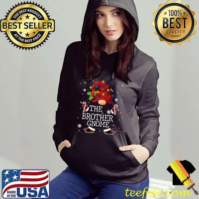 Brother Gnome Buffalo Plaid Christmas Tree Light T-Shirt
