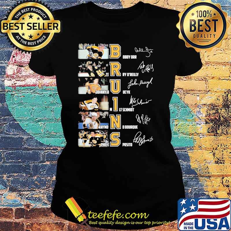 Bruins Team Signature Shirt Ladies tee Bruins Team Signature Shirt Ladies tee