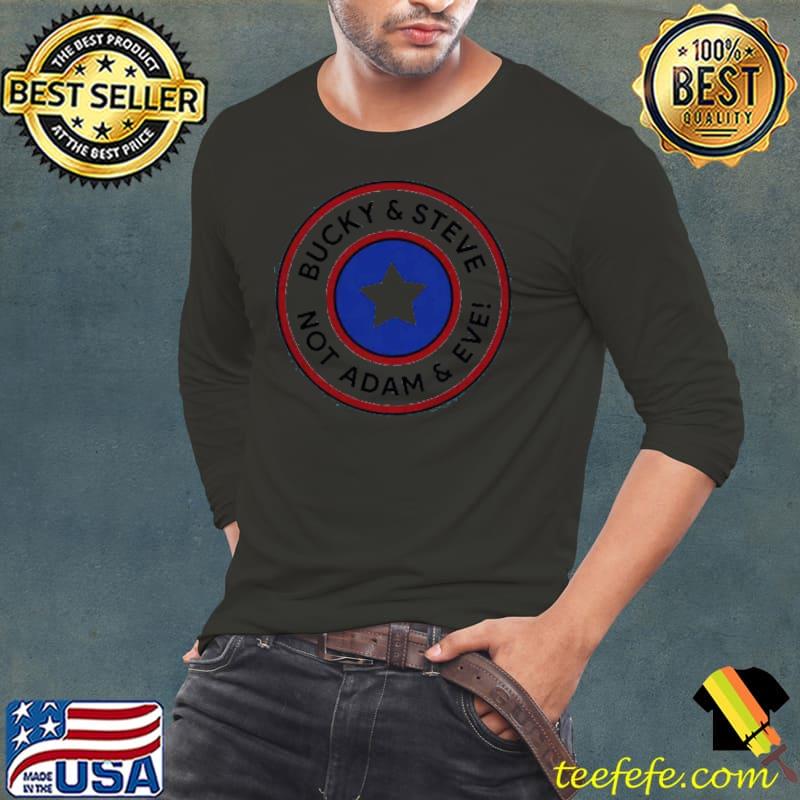 Bucky Steve Not Adam Eve Shirt Long Sleeve Tee Bucky Steve Not Adam Eve Shirt Long Sleeve Tee