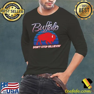 BUFFALO - DON'T STOP BILLIEVIN' - NY sports fan mafia retro Premium T-Shirt