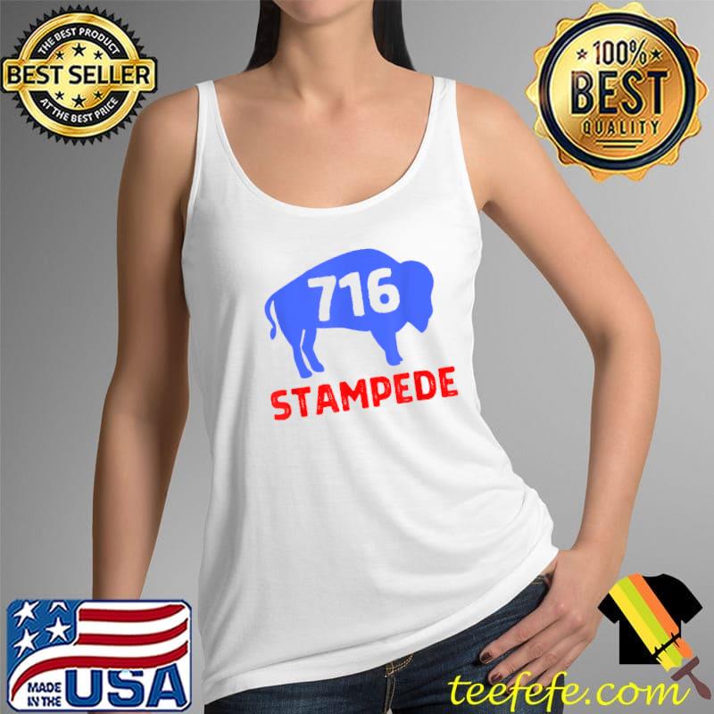 Buffalo Stampede 716 Funny Blue T-Shirt Tank Top Buffalo Stampede 716 Funny Blue T-Shirt Tank Top