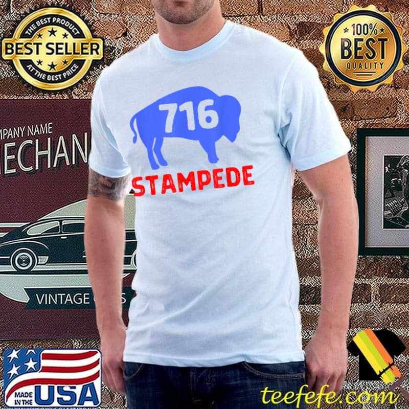 Buffalo Stampede 716 Funny Blue T-Shirt Unisex Buffalo Stampede 716 Funny Blue T-Shirt Unisex