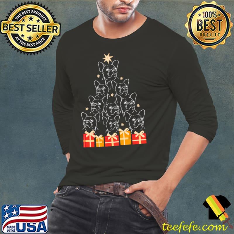 Bulldog Gift And Christmas Tree Shirt Bulldog Gift And Christmas Tree Shirt