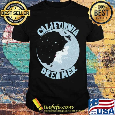 California dreamer moon women shirt