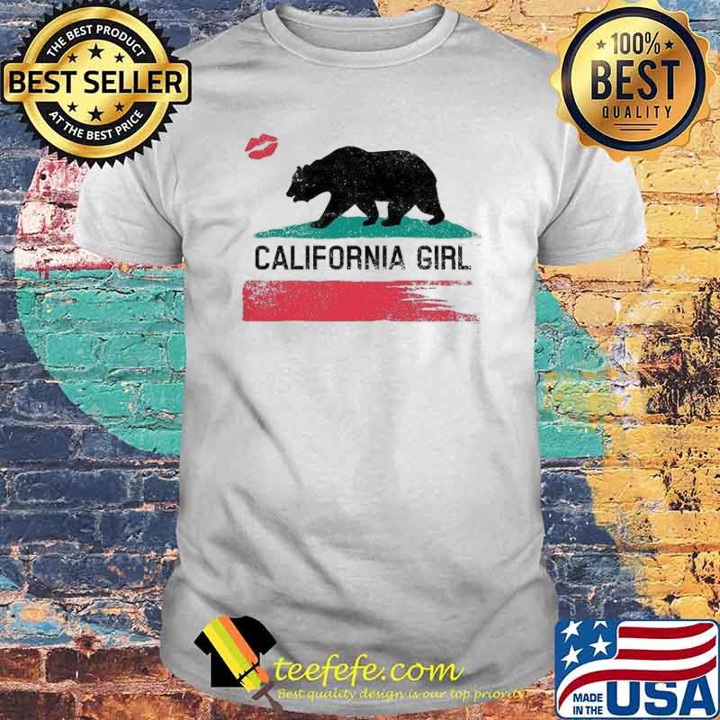 CALIFORNIA GIRL UNISEX BLACK BEAR SHIRT