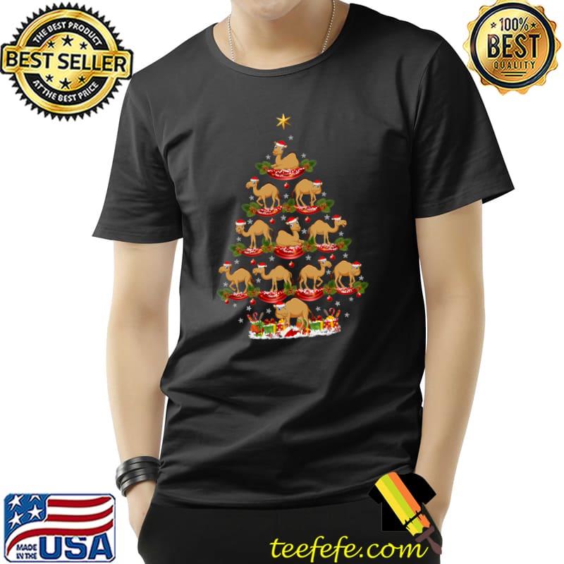 Camel Animal Xmas Tree Lighting Camel Christmas Tree T-s Unisex Camel Animal Xmas Tree Lighting Camel Christmas Tree T-s Unisex