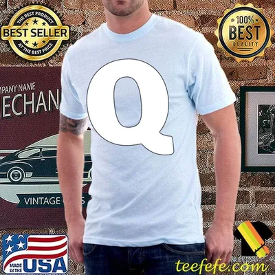 Capital Letter Q Matching Group Letters Alphabet T-shirt