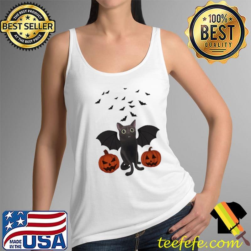 Cat Bat Halloween Shirt Tank Top Cat Bat Halloween Shirt Tank Top