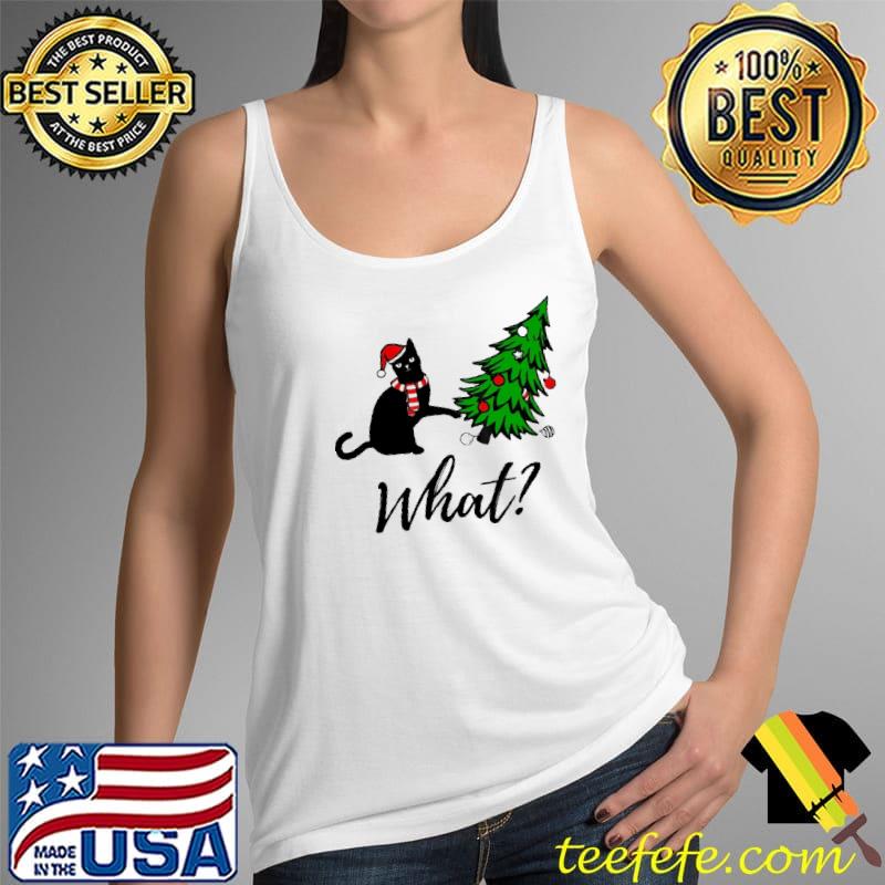 Cat Christmas Tree What Christmas Shirt Tank Top Cat Christmas Tree What Christmas Shirt Tank Top