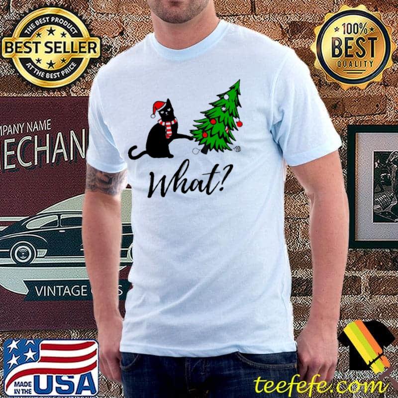 Cat Christmas Tree What Christmas Shirt Cat Christmas Tree What Christmas Shirt