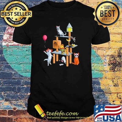 Cat Horror Movies Halloween for Cat Kitty Lovers Shirt