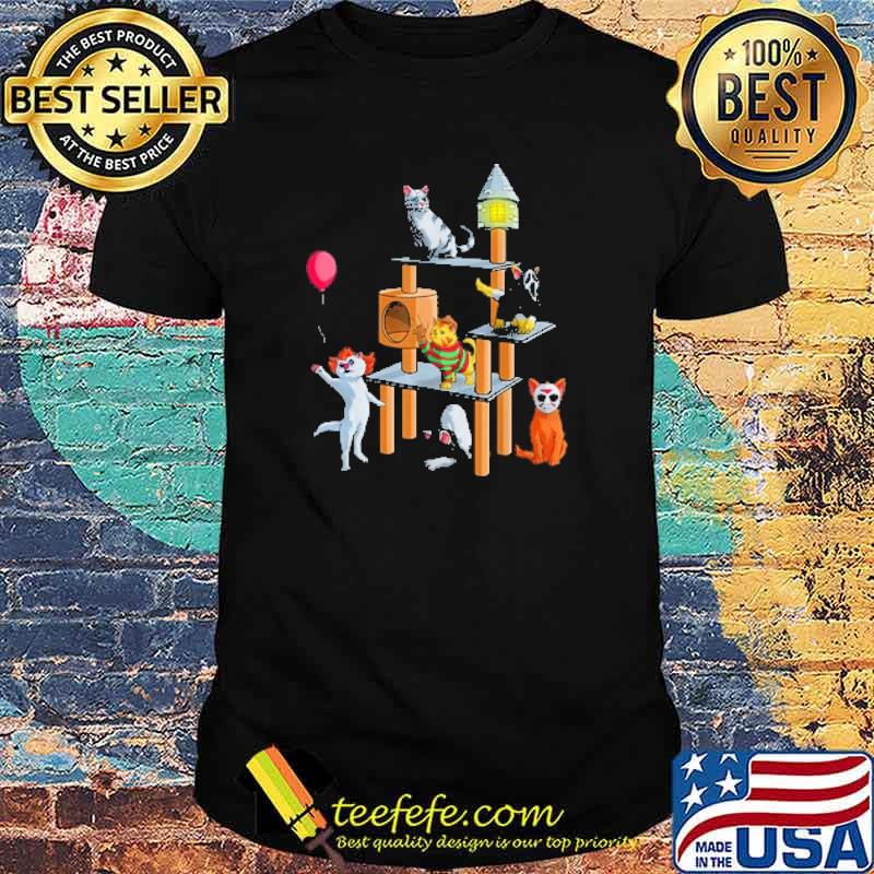 Cat Horror Movies Halloween for Cat Kitty Lovers Shirt