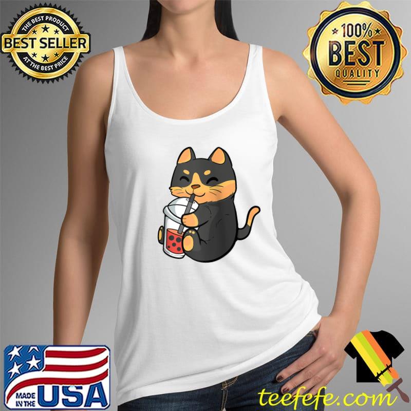 Cat Lover Bubble Tea Anime Figure Boba Milk Manga Merch Raglan Baseball T-s Tank Top Cat Lover Bubble Tea Anime Figure Boba Milk Manga Merch Raglan Baseball T-s Tank Top