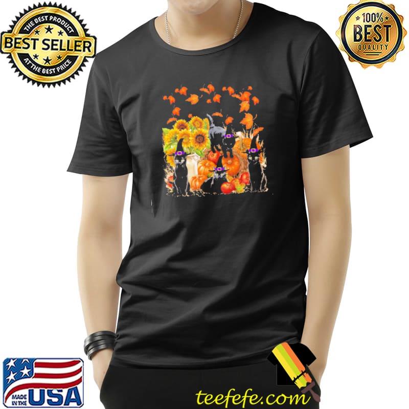 Cat Witches Pumpkin Halloween Shirt Cat Witches Pumpkin Halloween Shirt