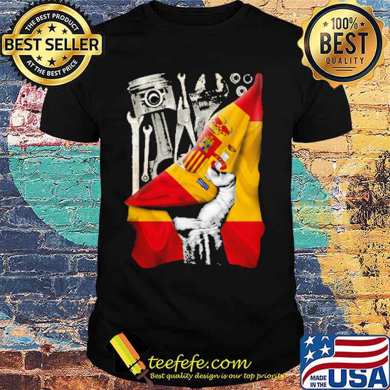 Chandler Mechanic Spain Flag Shirt