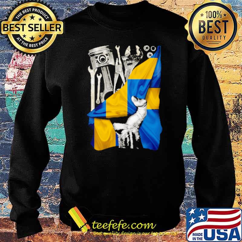 Chandler Mechanic Sweden Flag Shirt Sweater Chandler Mechanic Sweden Flag Shirt Sweater