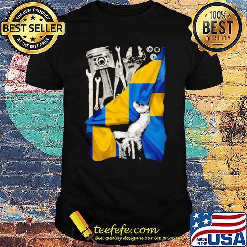 Chandler Mechanic Sweden Flag Shirt