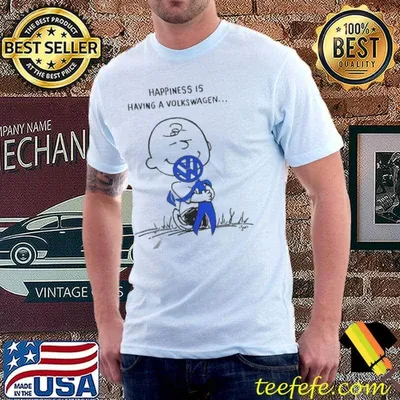 Charlie Brown happiness is having a Volkswagen shirt