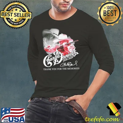 Charlie Daniels Thank You For The Memories 1936-2020 Country Singer Shirt
