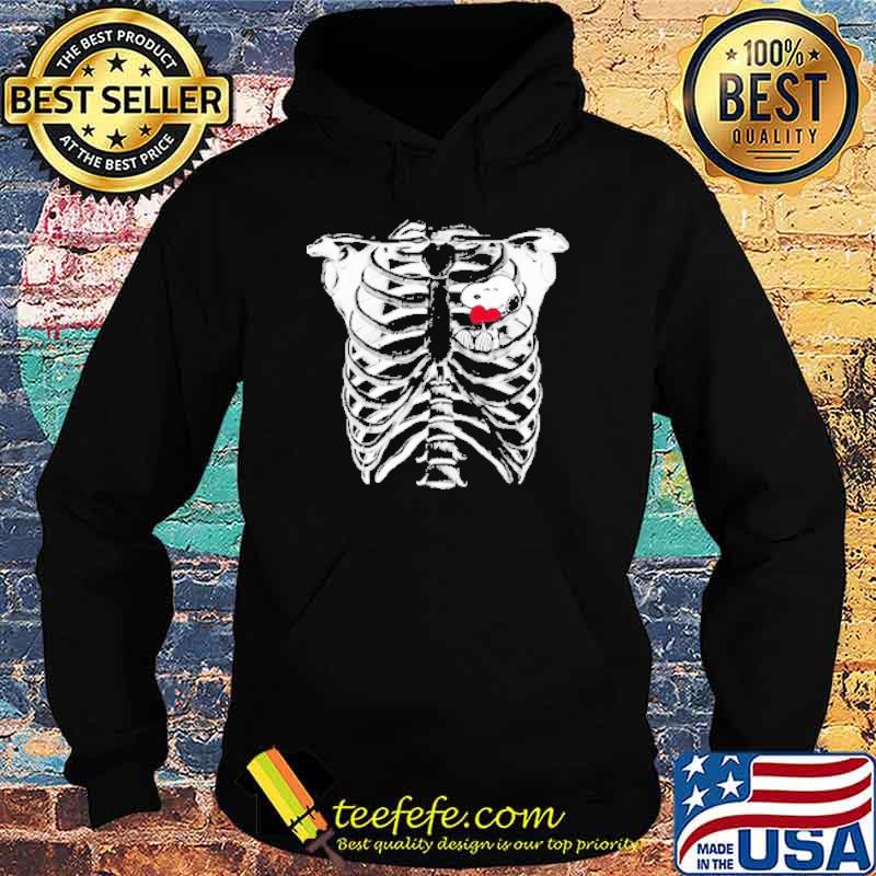 Chest skeleton Snoopy in the heart s Hoodie Chest skeleton Snoopy in the heart s Hoodie