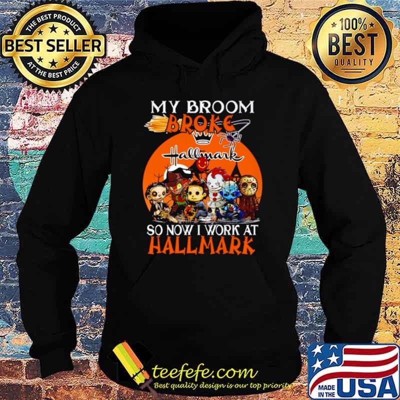 Chibi Horror characters my broom broke so now I work at Hallmark Cards Halloween s Hoodie Chibi Horror characters my broom broke so now I work at Hallmark Cards Halloween s Hoodie