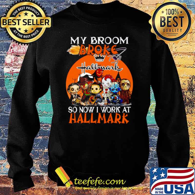 Chibi Horror characters my broom broke so now I work at Hallmark Cards Halloween s Sweater Chibi Horror characters my broom broke so now I work at Hallmark Cards Halloween s Sweater