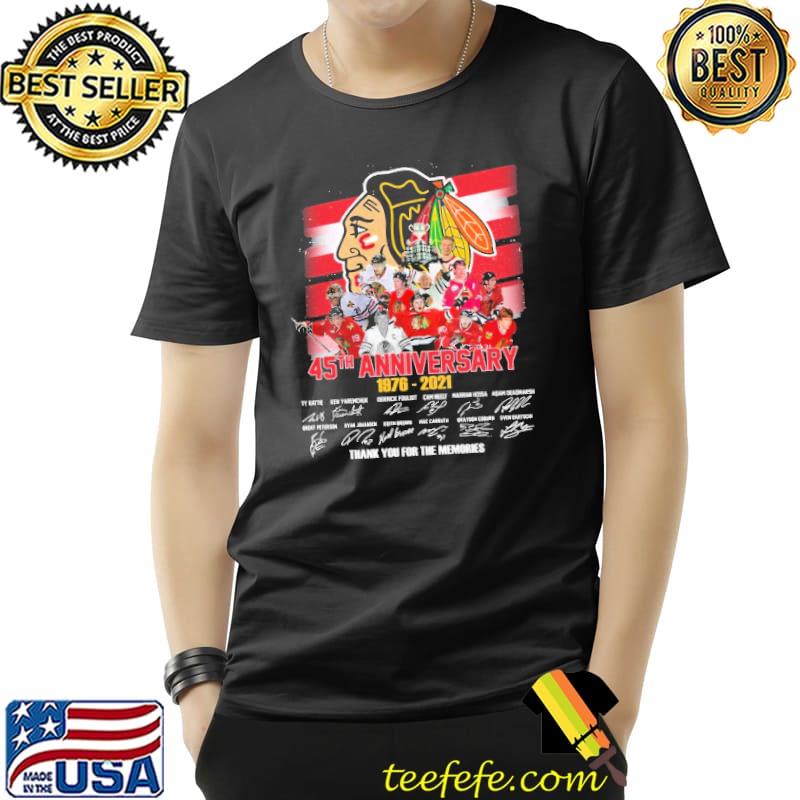 Chicago Blackhawks 45Th Anniversary 1976 2021 Thank You For The Memories Shirt Unisex Chicago Blackhawks 45Th Anniversary 1976 2021 Thank You For The Memories Shirt Unisex