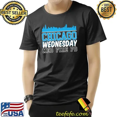 Chicago Wednesday Med Fire PD Chicago skyline Premium T-Shirt
