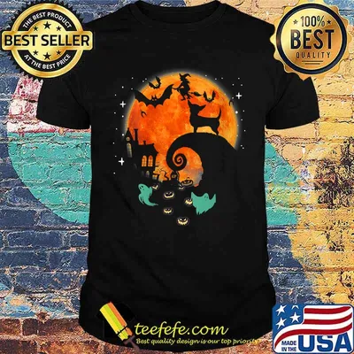 Chihuahua Dog Moon Scary Pumpkin Halloween Costume T-Shirt