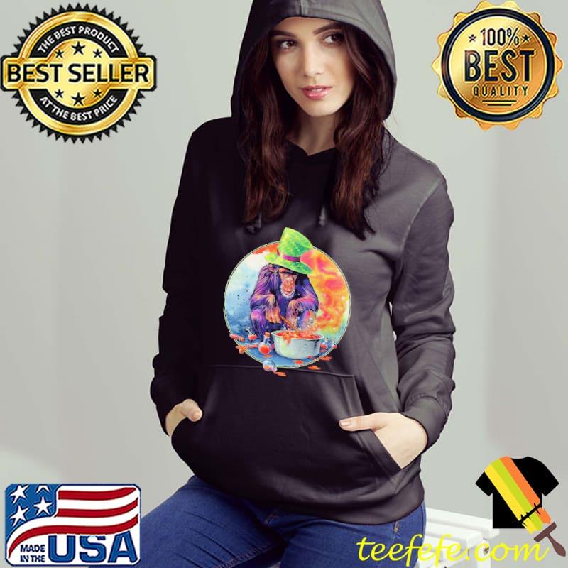 Chimp Watercolor Monkey Art Shirt