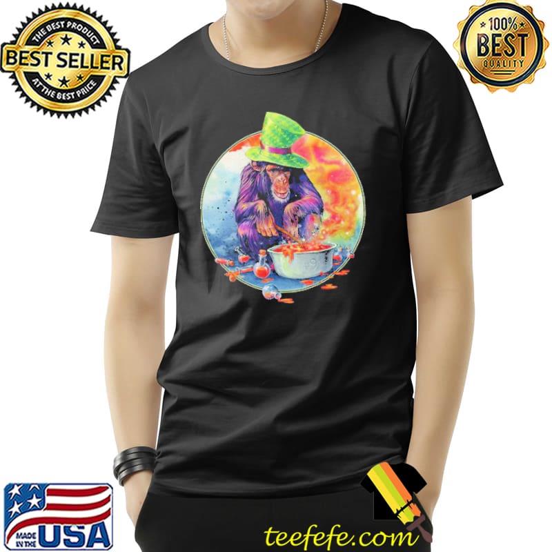 Chimp Watercolor Monkey Art Shirt Unisex Chimp Watercolor Monkey Art Shirt Unisex