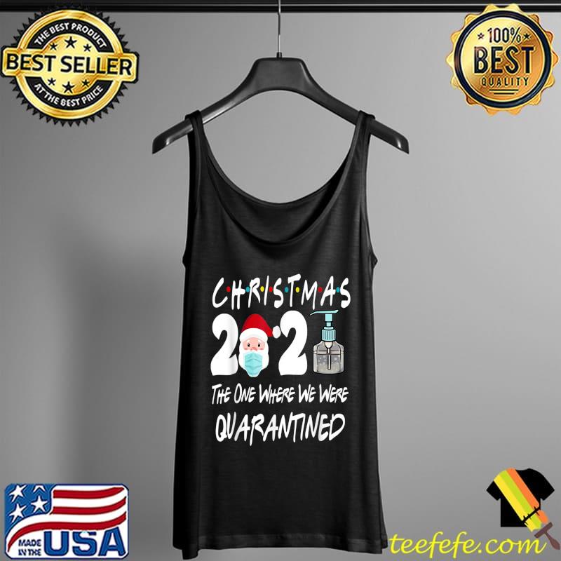 Christmas 2021 Quarantine Christmas Santa Face Wearing Mask T-Shirt Tank Top Christmas 2021 Quarantine Christmas Santa Face Wearing Mask T-Shirt Tank Top