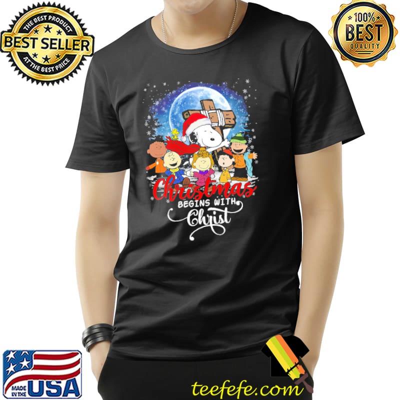 Christmas Begins With Christ Snoopy and Friend Shirt Unisex Christmas Begins With Christ Snoopy and Friend Shirt Unisex