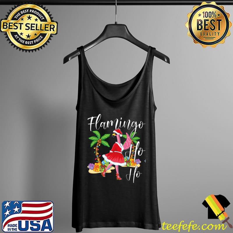 Christmas Flamingo Ho Ho Merry Tropical Christmas Cute Xmas T-s Tank Top Christmas Flamingo Ho Ho Merry Tropical Christmas Cute Xmas T-s Tank Top
