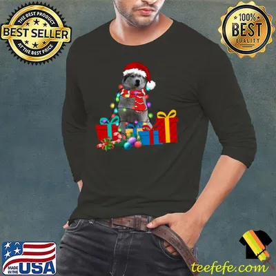 Christmas Lights Siberian Husky Dog Puppy Xmas Pajama T-Shirt