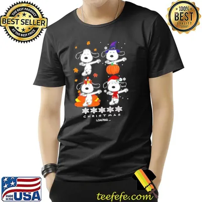 Christmas loading snoopy dabbing pumpkin shirt