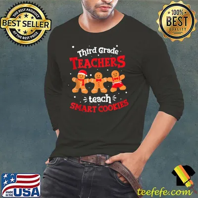 Christmas Third Grade Teacher Holiday 3rd Grade Teacher T-shirt