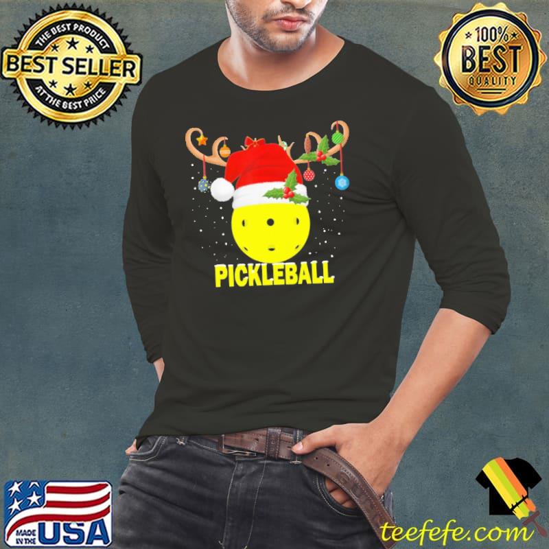 Christmas To Play Pickleball Shirt Christmas To Play Pickleball Shirt