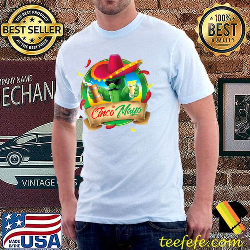 Cinco de Mayo 3 Mexican Celebration with beer T-Shirt
