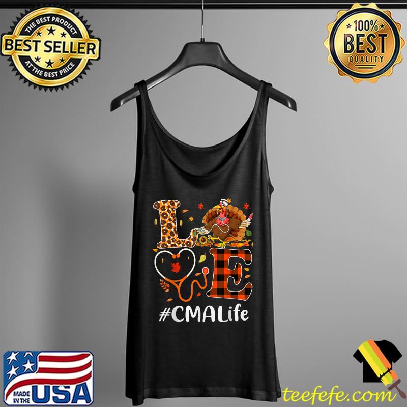 CMA Certified Medical Assistant Love Thanksgiving Leopard T-Shirt Tank Top CMA Certified Medical Assistant Love Thanksgiving Leopard T-Shirt Tank Top